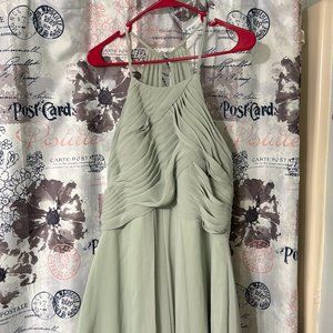 Dusty Sage Azazie Ginger Bridesmaid Dress Size 14